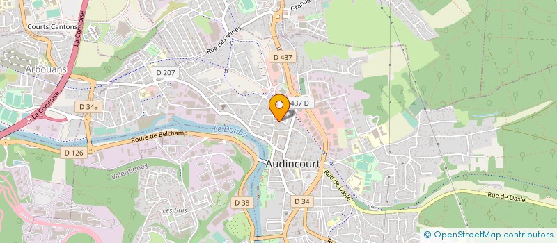 localisation de l'entreprise MONSIEUR NICOLAS FOUQUET à AUDINCOURT