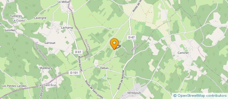 localisation de l'entreprise MONSIEUR NICOLAS FOURCADE  MASCLAT