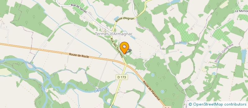 localisation de l'entreprise MONSIEUR NICOLAS FOURDRAIN  TERMES-D'ARMAGNAC