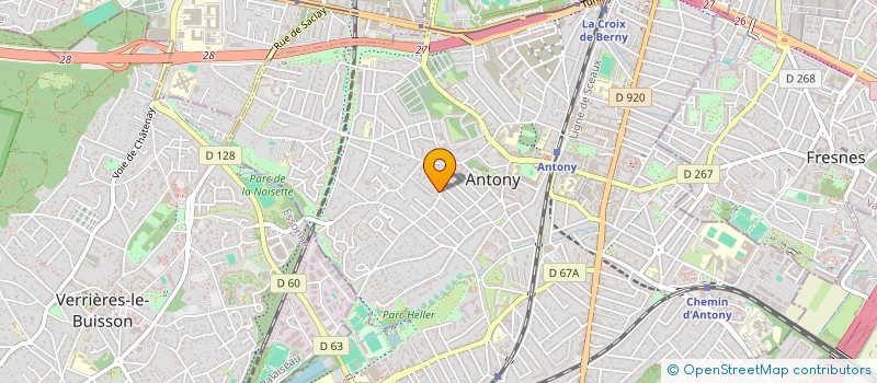 localisation de l'entreprise MONSIEUR NICOLAS FOURMENTRAUX  ANTONY