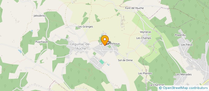localisation de l'entreprise MONSIEUR NICOLAS FOURNIER  LEGUILLAC DE L'AUCHE
