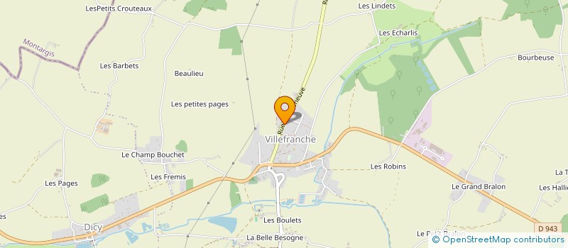 localisation de l'entreprise MONSIEUR NICOLAS FOURRIER à CHARNY OREE DE PUISAYE