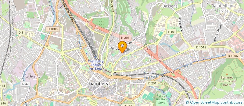 localisation de l'entreprise MONSIEUR NICOLAS FRANCFORT  CHAMBERY