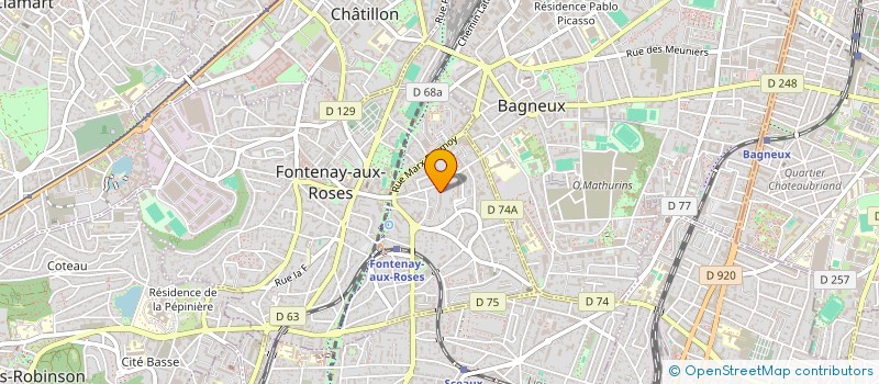 localisation de l'entreprise MONSIEUR NICOLAS FRANCKEN à FONTENAY-AUX-ROSES