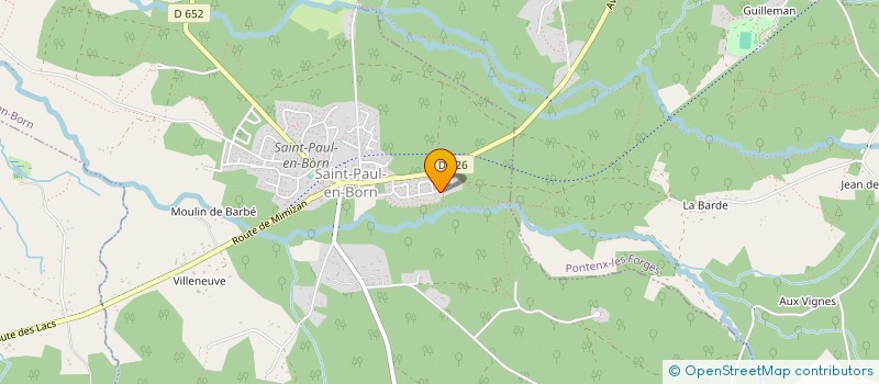 localisation de l'entreprise MONSIEUR NICOLAS FRANCOIS  SAINT-PAUL-EN-BORN