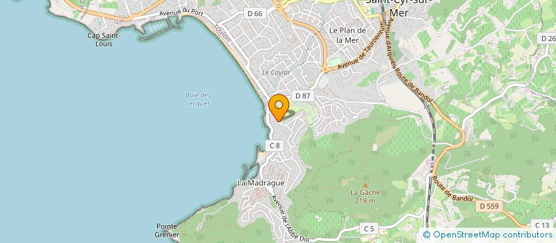 localisation de l'entreprise MONSIEUR NICOLAS FREDON à SAINT-CYR-SUR-MER