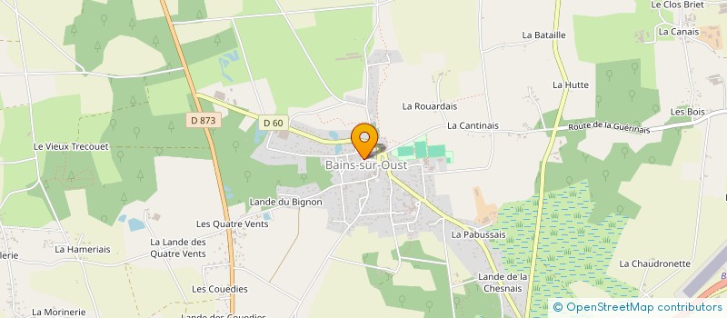 localisation de l'entreprise MONSIEUR NICOLAS FRIGUEL  BAINS-SUR-OUST