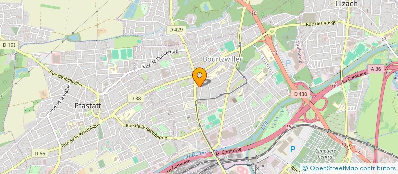 localisation de l'entreprise MONSIEUR NICOLAS FRITSCH  MULHOUSE