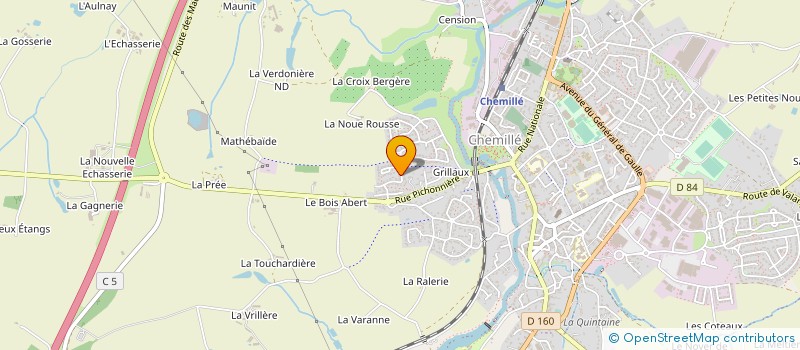 localisation de l'entreprise MONSIEUR NICOLAS FROGER  CHEMILLE-EN-ANJOU