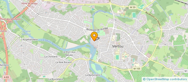 localisation de l'entreprise MONSIEUR NICOLAS FROMENTIN  VERTOU