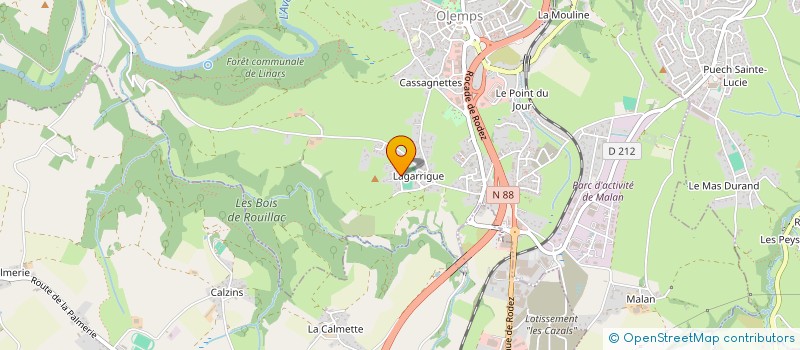 localisation de l'entreprise MONSIEUR NICOLAS FROSTIN  OLEMPS