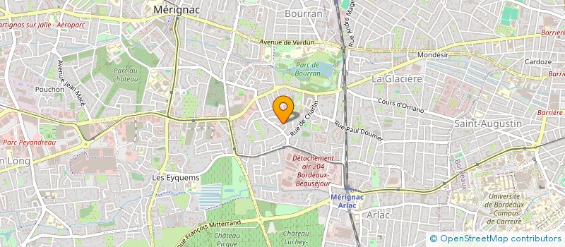 localisation de l'entreprise MONSIEUR NICOLAS FURET à MERIGNAC