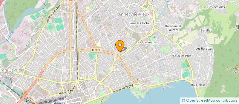 localisation de l'entreprise MONSIEUR NICOLAS GABARD à ANNECY