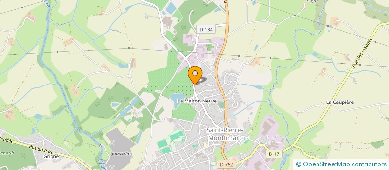 localisation de l'entreprise MONSIEUR NICOLAS GABORIT à MONTREVAULT-SUR-EVRE