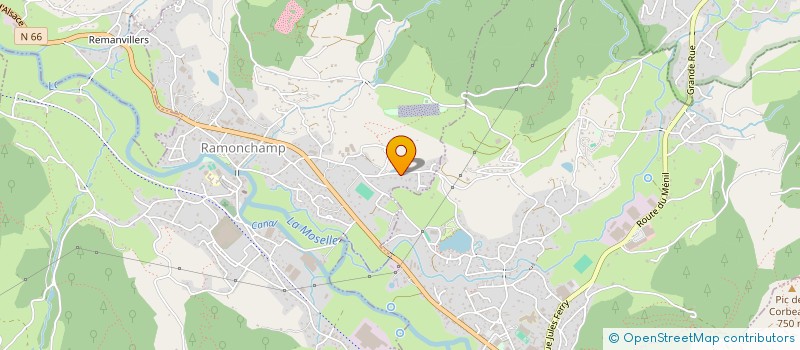 localisation de l'entreprise MONSIEUR NICOLAS GADEK-BEAUPREZ  RAMONCHAMP