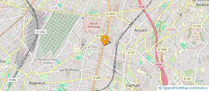 localisation de l'entreprise MONSIEUR NICOLAS GAILLARD à ARCUEIL