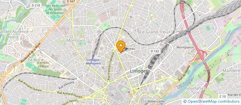localisation de l'entreprise MONSIEUR NICOLAS GAILLARD à LIMOGES