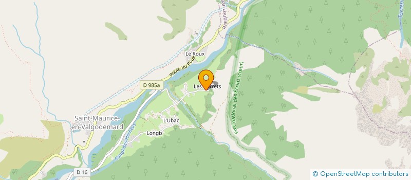 localisation de l'entreprise MONSIEUR NICOLAS GALVIN  ST MAURICE EN VALGODEMARD