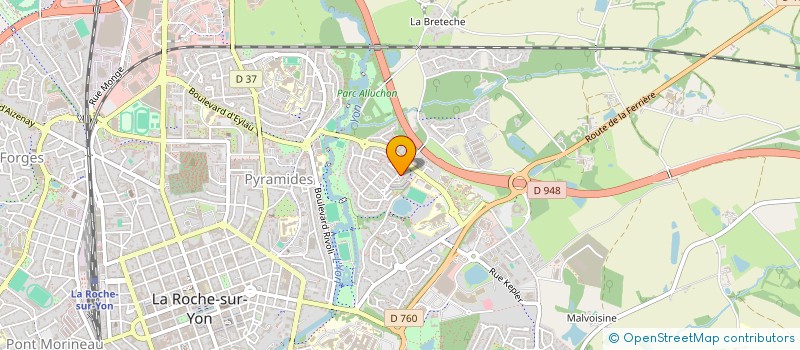 localisation de l'entreprise MONSIEUR NICOLAS GAMET à LA ROCHE-SUR-YON