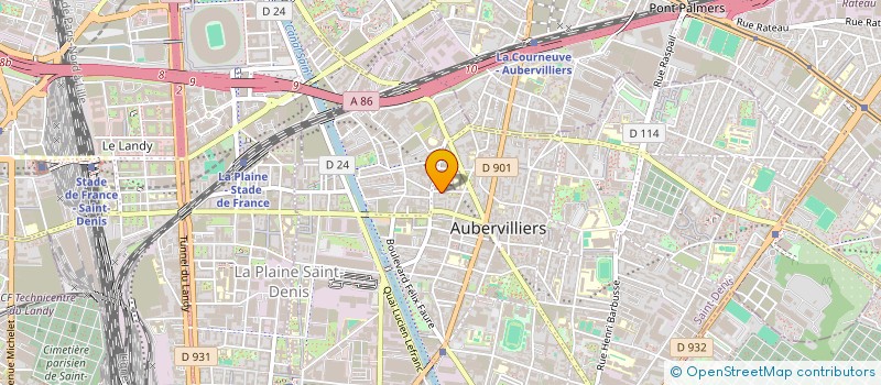 localisation de l'entreprise MONSIEUR NICOLAS GANANATHAN  AUBERVILLIERS