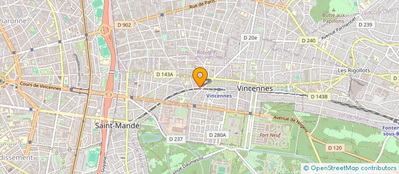 localisation de l'entreprise MONSIEUR NICOLAS GANDEBOEUF à VINCENNES