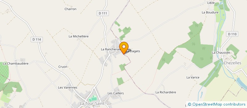 localisation de l'entreprise MONSIEUR NICOLAS GANDILHON à CHEZELLES