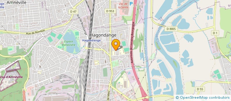 localisation de l'entreprise MONSIEUR NICOLAS GANDOIS  HAGONDANGE