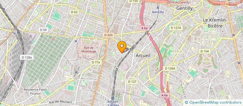 localisation de l'entreprise MONSIEUR NICOLAS GARCIA à ARCUEIL