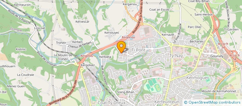 localisation de l'entreprise MONSIEUR NICOLAS GARCON  QUIMPER