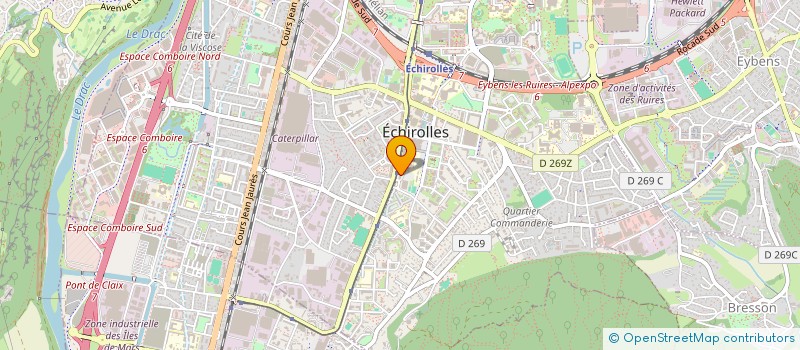 localisation de l'entreprise MONSIEUR NICOLAS GARIN  ECHIROLLES