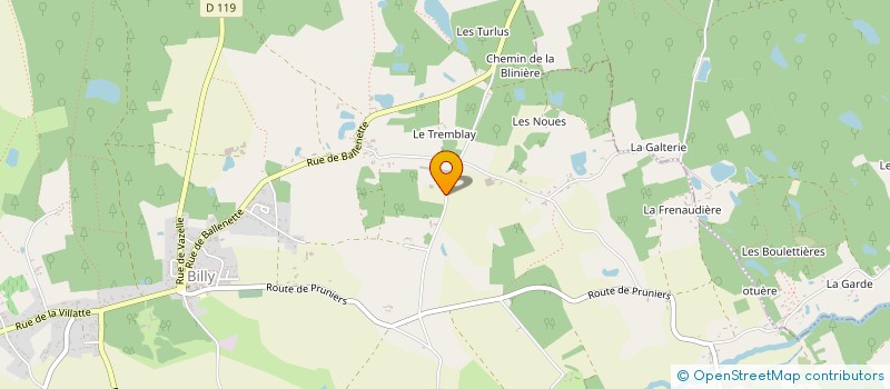 localisation de l'entreprise MONSIEUR NICOLAS GARNIER  BILLY