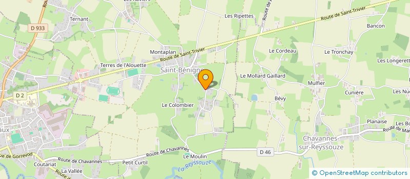 localisation de l'entreprise MONSIEUR NICOLAS GARNIER  SAINT-BENIGNE