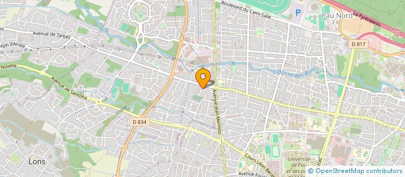 localisation de l'entreprise MONSIEUR NICOLAS GARRIGOU  LONS