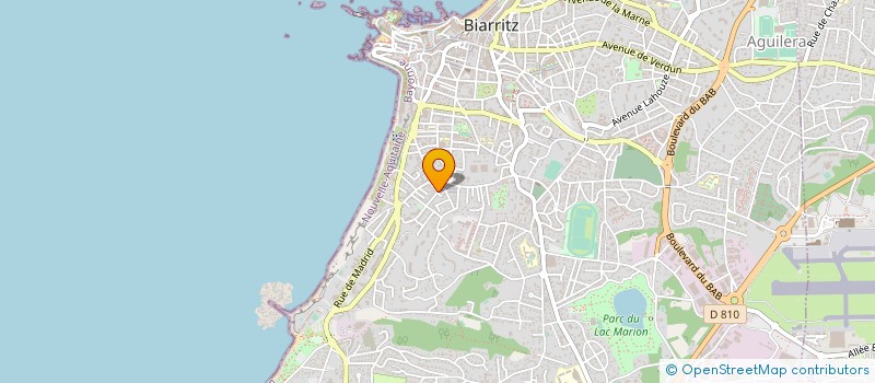localisation de l'entreprise MONSIEUR NICOLAS GARRIGUE à BIARRITZ
