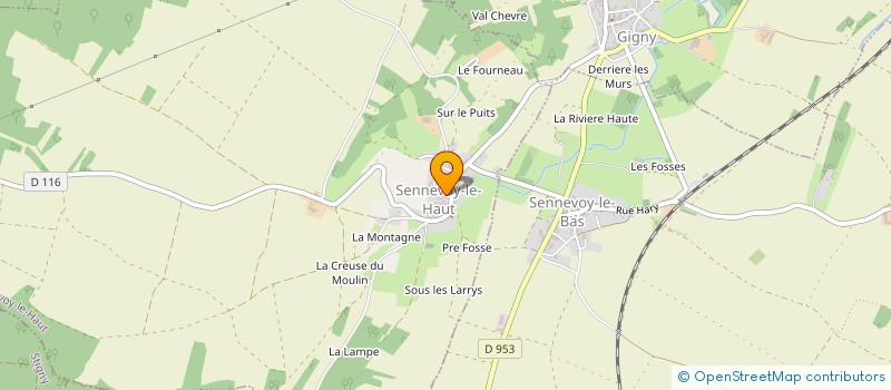 localisation de l'entreprise MONSIEUR NICOLAS GASSELIN  SENNEVOY-LE-HAUT