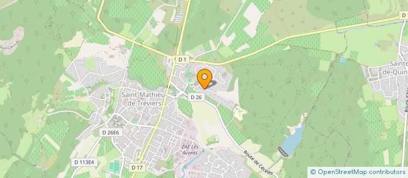 localisation de l'entreprise MONSIEUR NICOLAS GASTAL  SAINT-MATHIEU-DE-TREVIERS