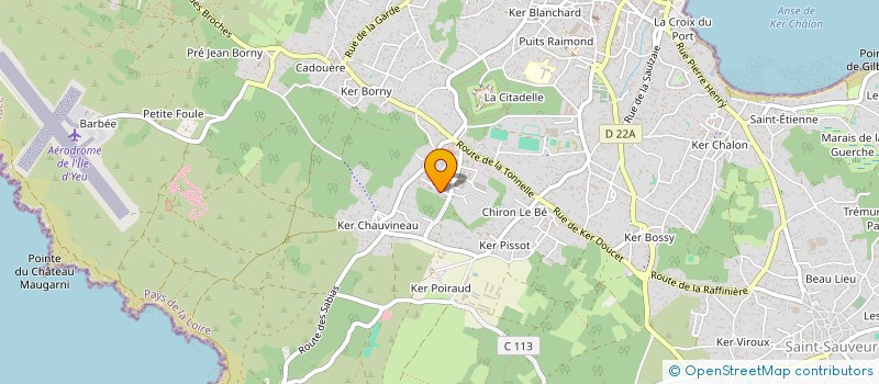 localisation de l'entreprise MONSIEUR NICOLAS GAUBERT à L'ILE-D'YEU