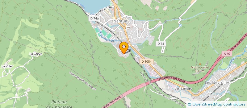 localisation de l'entreprise MONSIEUR NICOLAS GAUDILLERE  ECHALLON