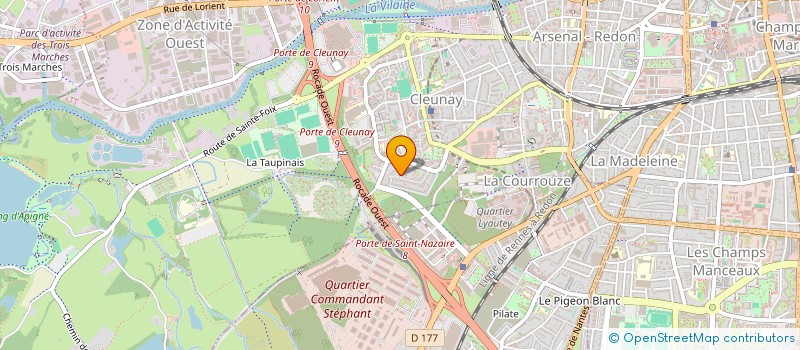 localisation de l'entreprise MONSIEUR NICOLAS GAUDIN  RENNES