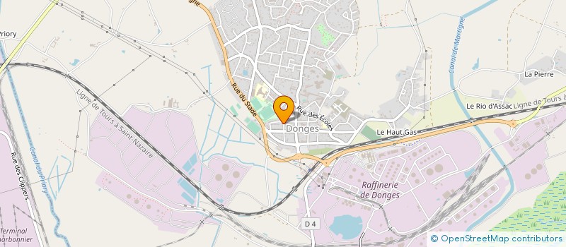 localisation de l'entreprise MONSIEUR NICOLAS GAUDIN  DONGES
