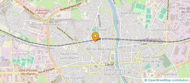 localisation de l'entreprise MONSIEUR NICOLAS GAUDIN à LAVAL