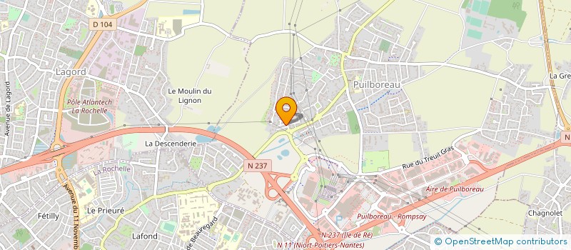 localisation de l'entreprise MONSIEUR NICOLAS GAUFFRETEAU à PUILBOREAU