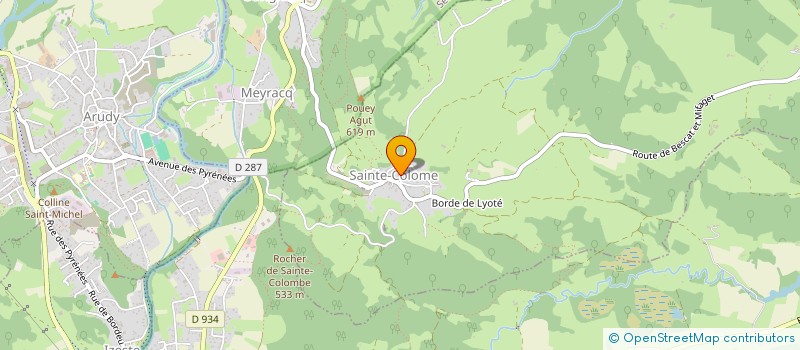 localisation de l'entreprise MONSIEUR NICOLAS GAULTIER  SAINTE-COLOME