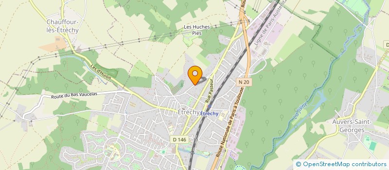 localisation de l'entreprise MONSIEUR NICOLAS GAUME  ETRECHY