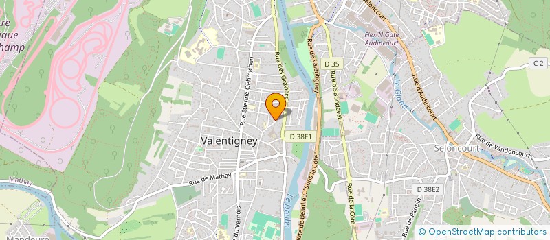 localisation de l'entreprise MONSIEUR NICOLAS GAUSSIN à VALENTIGNEY