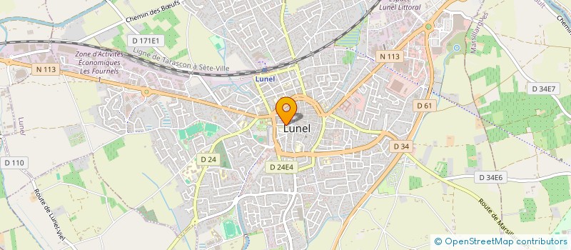 localisation de l'entreprise MONSIEUR NICOLAS GAUTIER  LUNEL