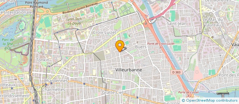 localisation de l'entreprise MONSIEUR NICOLAS GAYRAUD  VILLEURBANNE