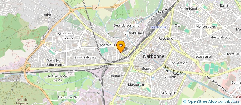 localisation de l'entreprise MONSIEUR NICOLAS GAYRAUD  NARBONNE