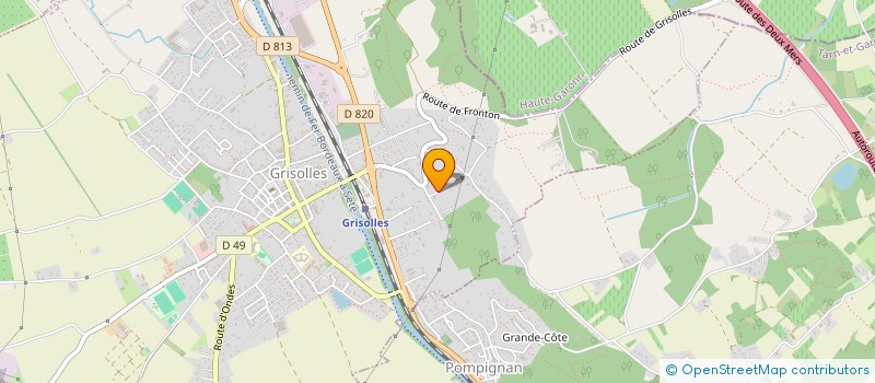 localisation de l'entreprise MONSIEUR NICOLAS GELI  GRISOLLES