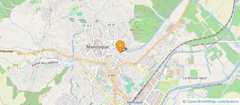 localisation de l'entreprise MONSIEUR NICOLAS GELLATO à MANOSQUE